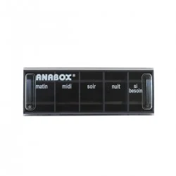 Pilulier journalier Anabox 5 prises par jour Anthracite