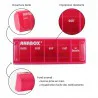 Pilulier journalier Anabox 5 prises par jour Rose - zoom