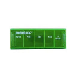 RECONDITIONNE Pilulier journalier Anabox 5 prises par jour Vert Anis