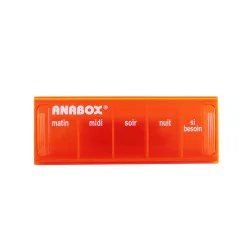 RECONDITIONNE Pilulier journalier Anabox 5 prises par jour Orange