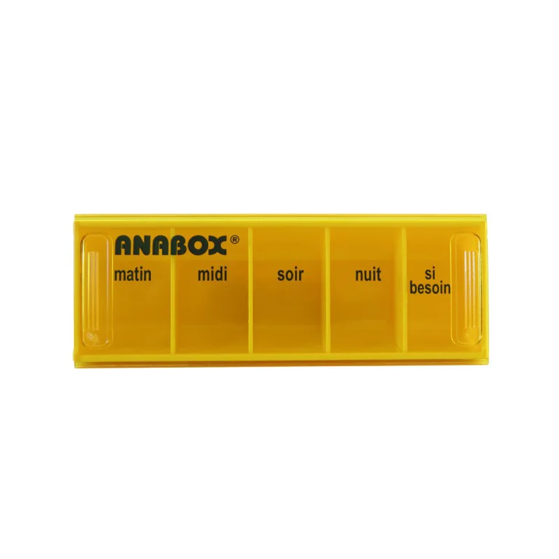 RECONDITIONNE Pilulier journalier Anabox 5 prises par jour Jaune