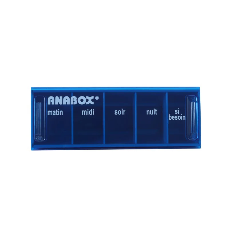 RECONDITIONNE Pilulier journalier Anabox 5 prises par jour Bleu Ciel