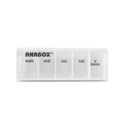 Pilulier journalier Anabox 5 prises par jour Blanc