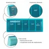 Pilulier journalier Anabox 5 prises par jour Turquoise